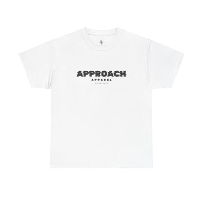 Approach Apparel Heavy Cotton Tee – ‘Approach’ Graphic Shirt, Casual Wear, Gifts for Him/Her, Daily Comfort, Streetwear Style