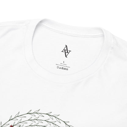 Approach Apparel Rose Embroidered  Heavy Cotton Tee, Casual Summer Top, Vintage Style Gift, Floral Graphic Shirt, Trendy Streetwear