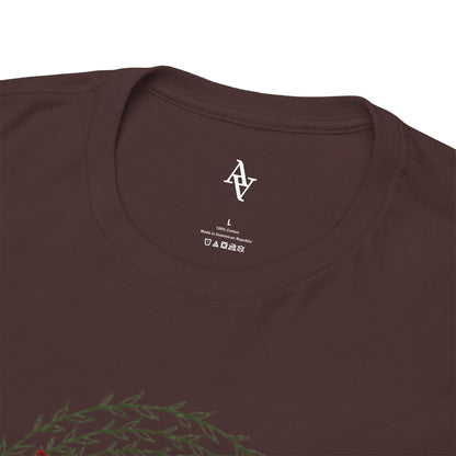 Approach Apparel Rose Embroidered  Heavy Cotton Tee, Casual Summer Top, Vintage Style Gift, Floral Graphic Shirt, Trendy Streetwear